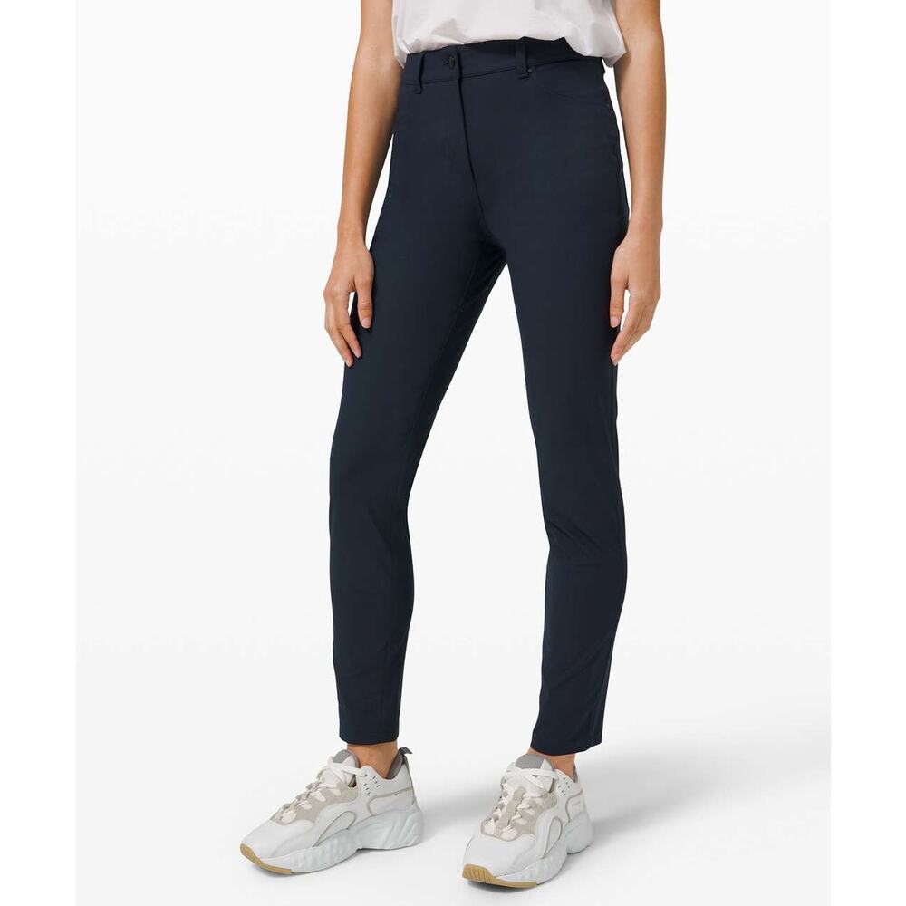 Lululemon City Sleek 5 Pocket Pant 30" True Navy Women's Size 6 EUC